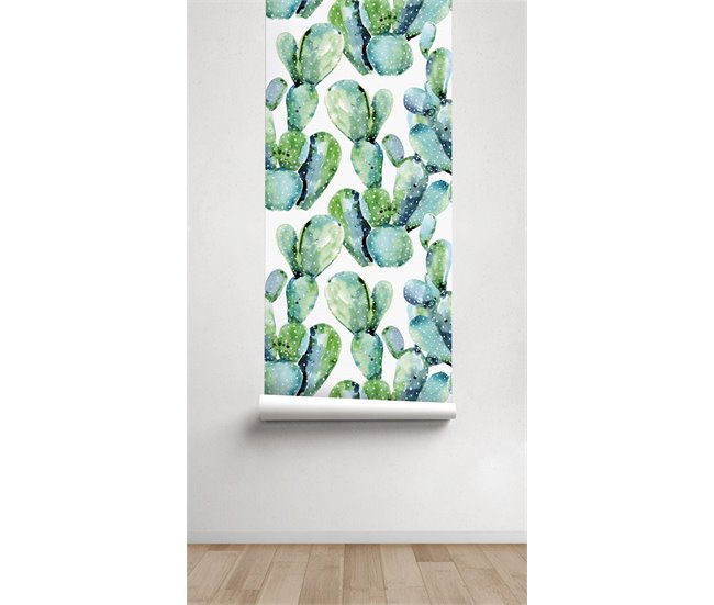 Conforama Papel Pintado Cereus Cereus - Verde - 1 Rollo 55 X 300 Cm