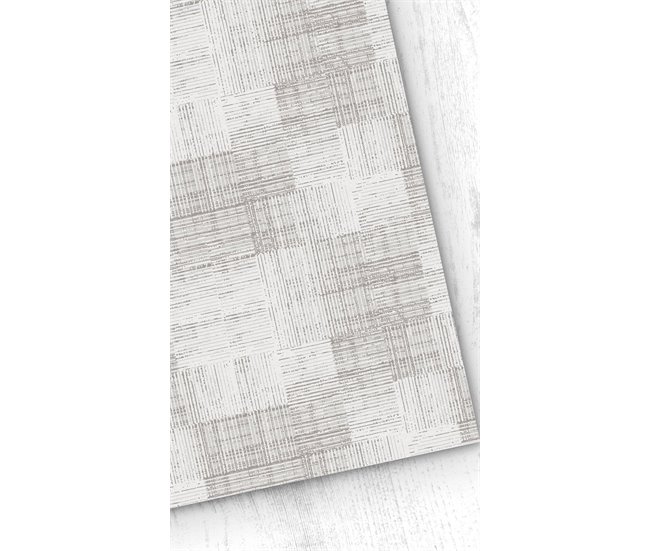 Conforama Papel pintado Checks Checks - Beige - 1 rollo 55 x 300 cm