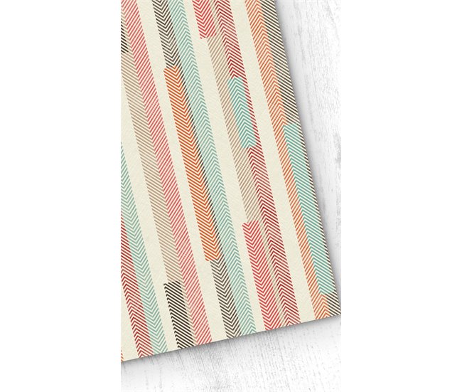 Conforama Papel pintado Chevron Chevron - Multicolor - 1 rollo 55 x 300 cm