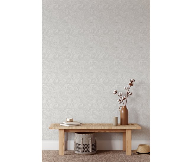 Conforama Papel Pintado Cocoon Cocoon - Beige - 1 Rollo 55 X 300 Cm