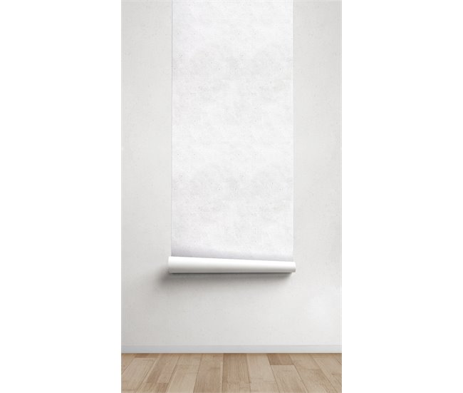 Conforama Papel Pintado Concrete Concrete - Blanco - 1 Rollo 55 X 300 Cm