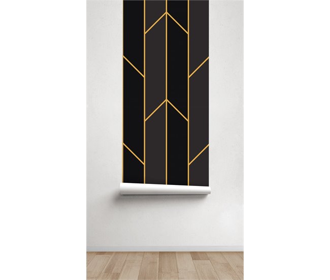 Conforama Papel Pintado Deco Deco - Negro - 1 Rollo 55 X 300 Cm