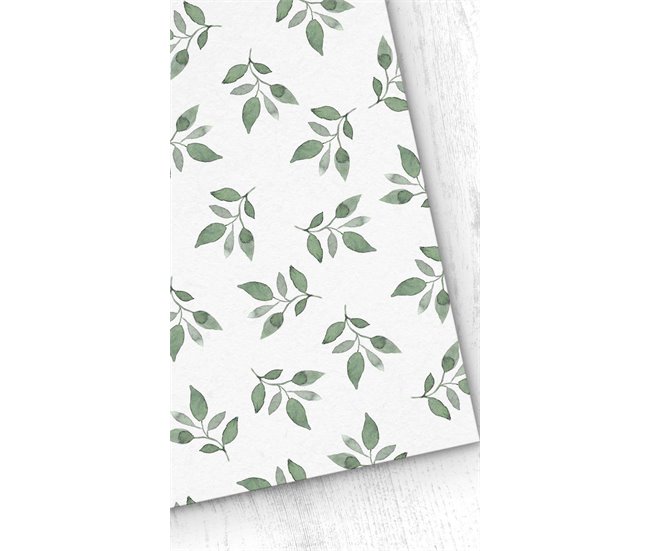 Conforama Papel Pintado Hojitas Hojitas - Verde - 1 Rollo 55 X 300 Cm