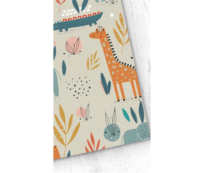Conforama Papel pintado Infantil Animales Selva AnimalesSelva - Multicolor - 1 rollo 55 x 300 cm