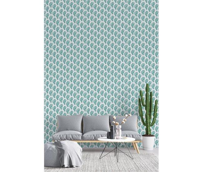 Conforama Papel Pintado Infantil Cactus Cactus - Verde - 1 Rollo 55 X 300 Cm