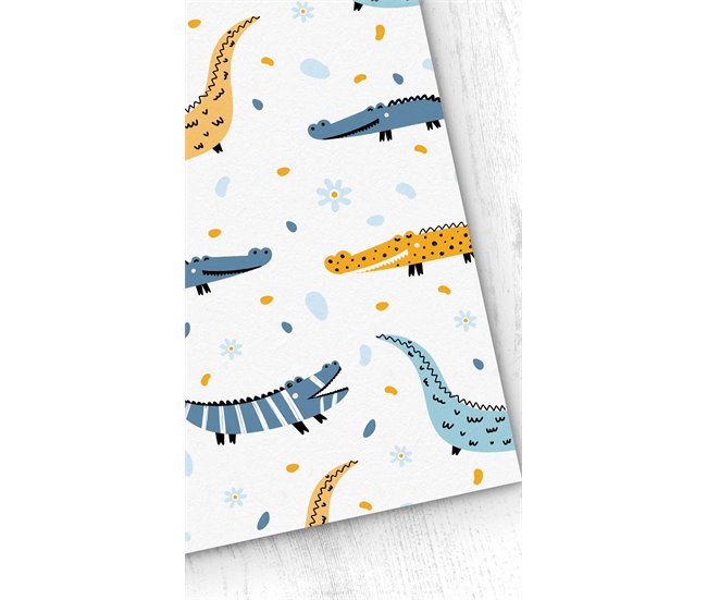 Conforama Papel pintado Infantil Caimán Caimán - Multicolor - 1 rollo 55 x 300 cm