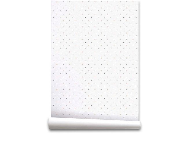 Conforama Papel pintado Infantil Crosskids Crosskids - Blanco - 1 rollo 55 x 300 cm