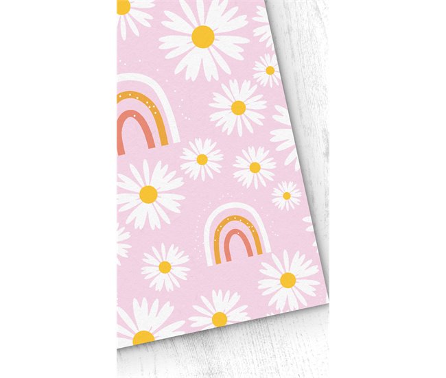 Conforama Papel pintado Infantil Daisy Daisy - Rosa - 1 rollo 55 x 300 cm