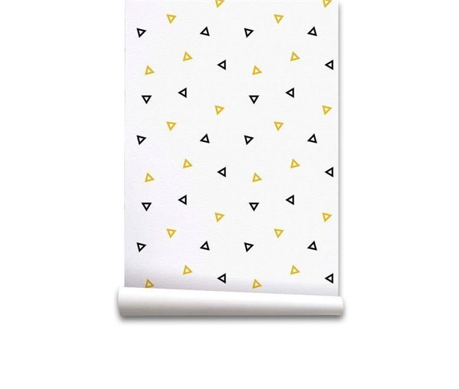 Conforama Papel pintado Infantil Delta Delta - Blanco - 1 rollo 55 x 300 cm
