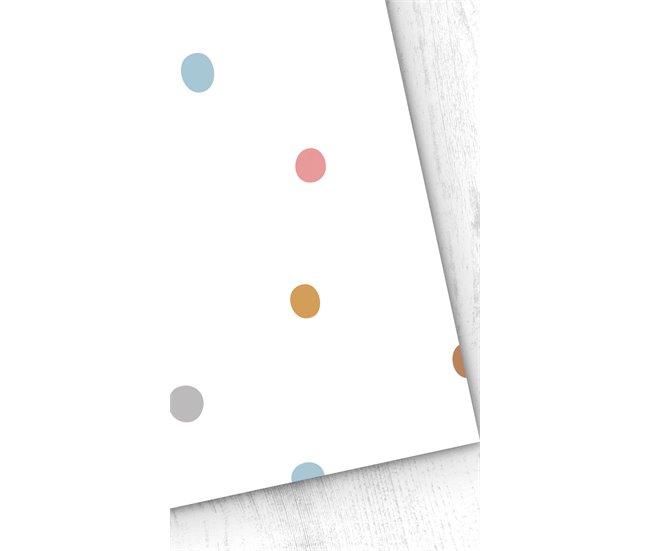 Conforama Papel pintado Infantil Dots Dots - Multicolor - 1 rollo 55 x 300 cm