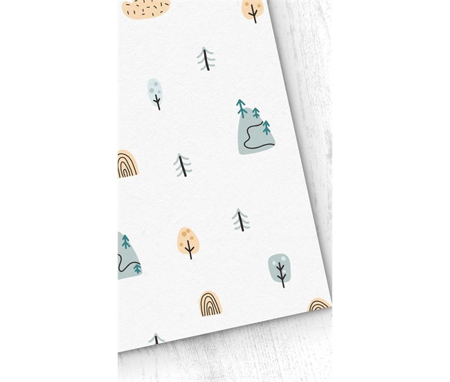 Conforama Papel pintado Infantil Forest Forest - Beige - 1 rollo 55 x 300 cm