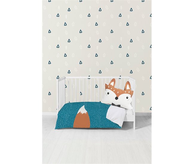 Conforama Papel Pintado Infantil Fox Forest FoxForest - Blanco - 1 Rollo 55 X 300 Cm