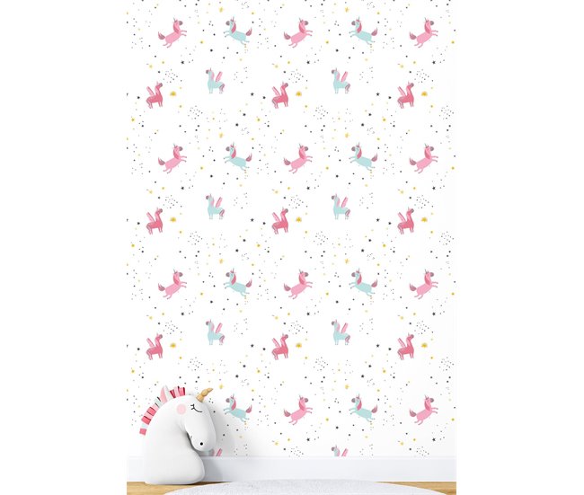 Conforama Papel Pintado Infantil Hadas Hadas - Multicolor - 1 Rollo 55 X 300 Cm