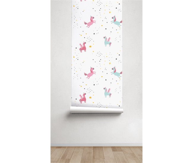 Conforama Papel Pintado Infantil Hadas Hadas - Multicolor - 1 Rollo 55 X 300 Cm