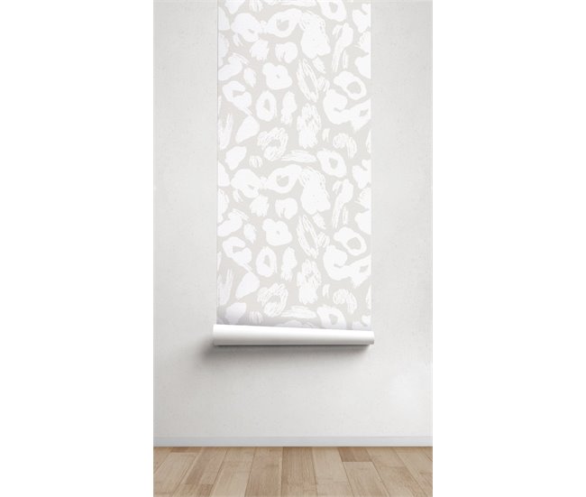 Conforama Papel Pintado Infantil Lion Plata LionPlata - Beige - 1 Rollo 55 X 300 Cm