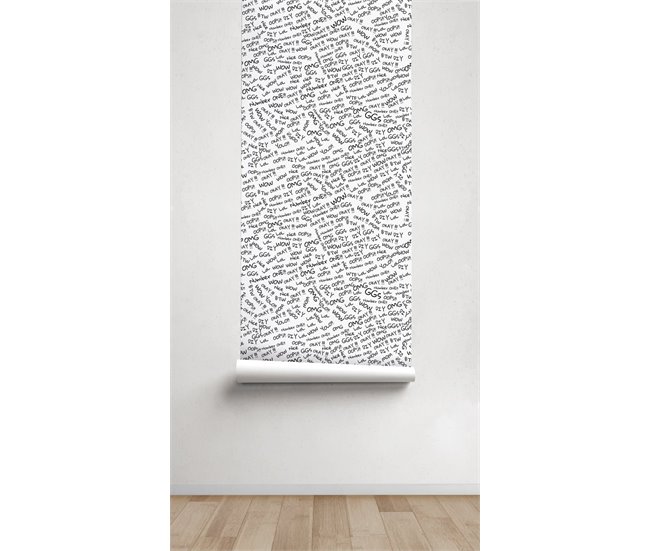 Conforama Papel Pintado Infantil Lol Lol - Blanco - 1 Rollo 55 X 300 Cm