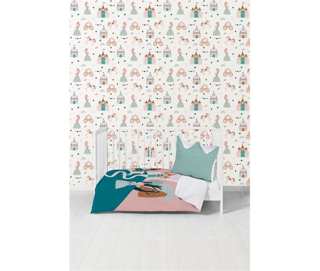 Conforama Papel Pintado Infantil Princess Princess - Multicolor - 1 Rollo 55 X 300 Cm