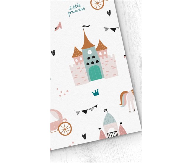 Conforama Papel pintado Infantil Princess Princess - Multicolor - 1 rollo 55 x 300 cm