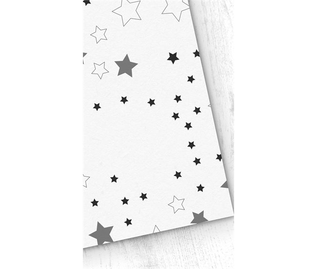 Conforama Papel pintado Infantil Stars Stars - Blanco - 1 rollo 55 x 300 cm