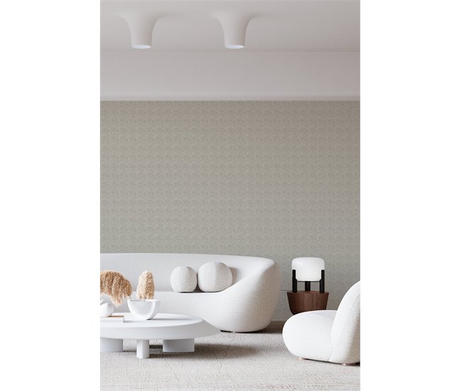 Conforama Papel Pintado Net Net - Gris - 1 Rollo 55 X 300 Cm