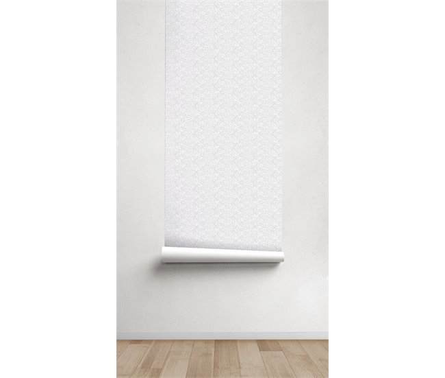 Conforama Papel Pintado Nordic Nordic - Blanco - 1 Rollo 55 X 300 Cm