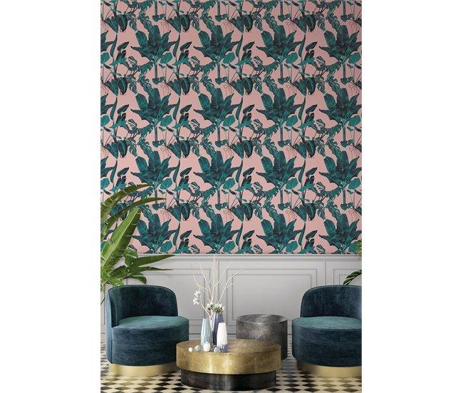 Conforama Papel Pintado Palmy Palmy - Verde - 1 Rollo 55 X 300 Cm