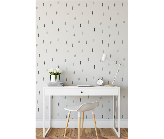 Conforama Papel Pintado Pine Pine - Blanco - 1 Rollo 55 X 300 Cm