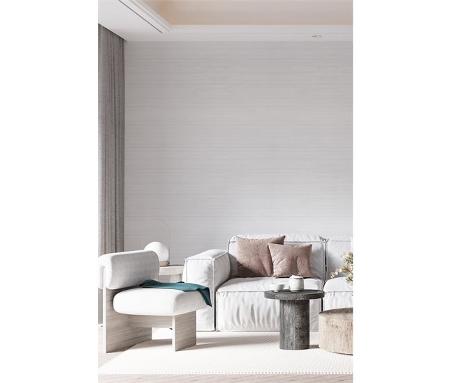 Conforama Papel Pintado Sim Sim - Blanco - 1 Rollo 55 X 300 Cm