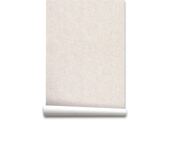 Conforama Papel pintado Textura Rústica TexturaRústica - Beige - 1 rollo 55 x 300 cm