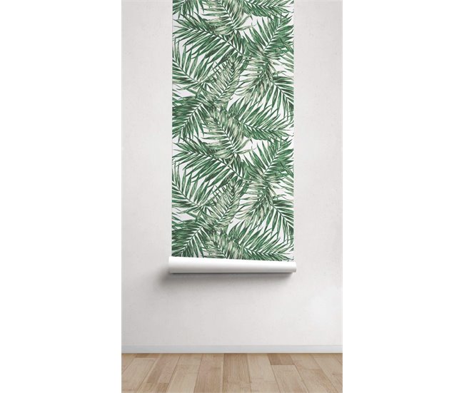 Conforama Papel Pintado Tropical Tropical - Verde - 1 Rollo 55 X 300 Cm