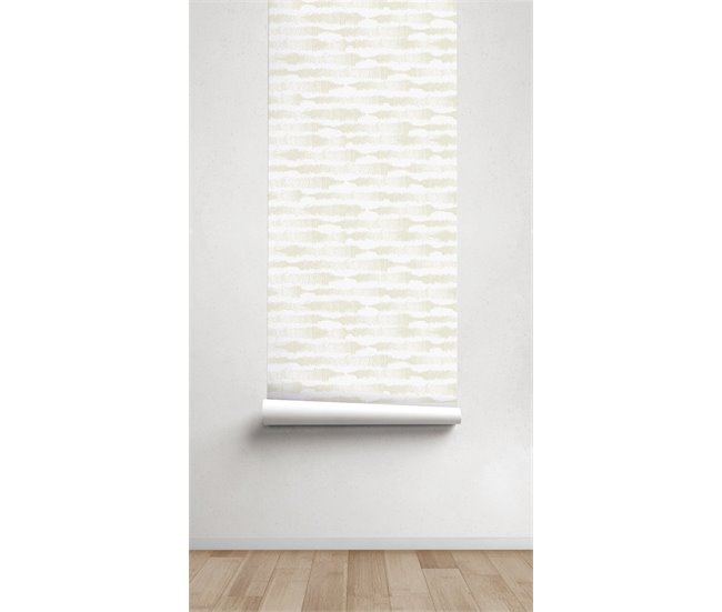 Conforama Papel Pintado Wavy Wavy - Blanco - 1 Rollo 55 X 300 Cm