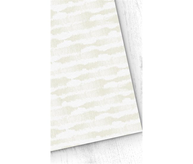 Conforama Papel pintado Wavy Wavy - Blanco - 1 rollo 55 x 300 cm