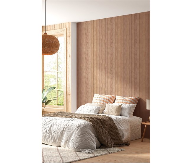 Conforama Papel Pintado Wood Wood - Marron - 1 Rollo 55 X 300 Cm