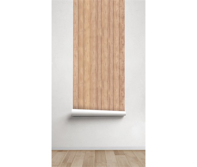 Conforama Papel Pintado Wood Wood - Marron - 1 Rollo 55 X 300 Cm