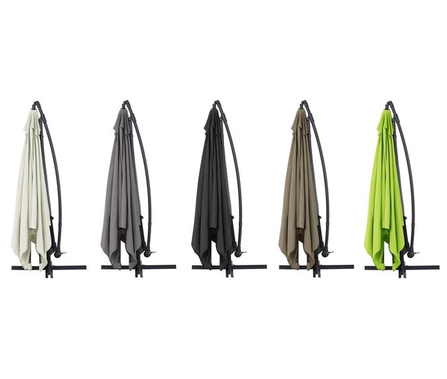 Conforama Parasol De Jardín En Aluminio "Ilios 3" - Cuadrada - 3 X 3 M - Crudo