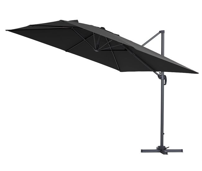 Conforama Parasol Lateral De Jardín En Aluminio - Sun 3 - Cuadrado - 3 X 3 M - Negro