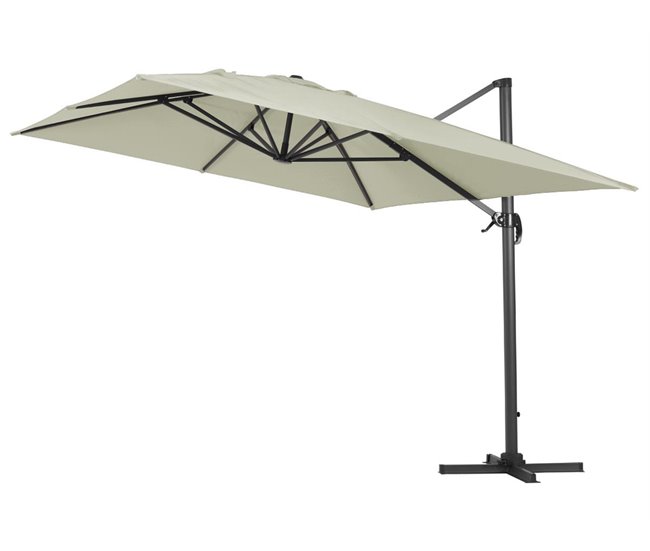 Conforama Parasol Lateral De Jardín En Aluminio - Sun 4- Rectangular- 3 X 4 M - Crudo