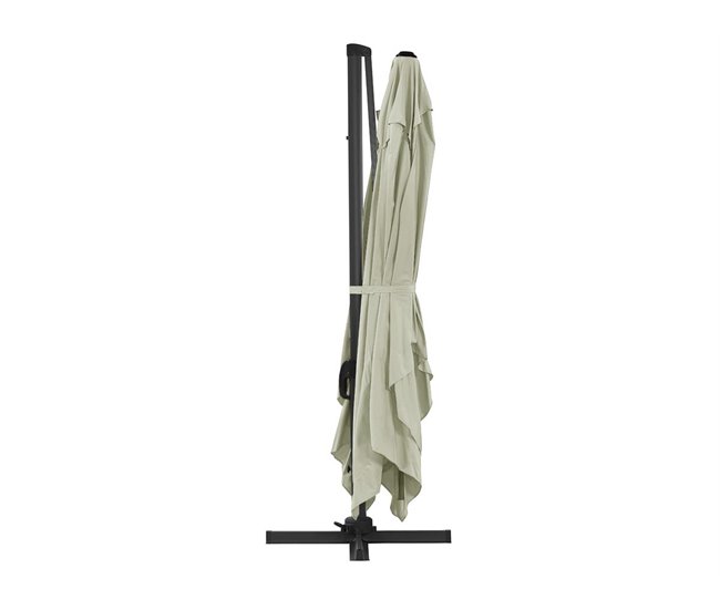 Conforama Parasol Lateral De Jardín En Aluminio - Sun 4- Rectangular- 3 X 4 M - Crudo