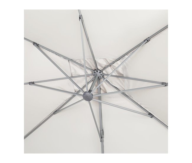 Conforama Parasol Lateral De Jardín En Aluminio - Sun 4- Rectangular- 3 X 4 M - Crudo