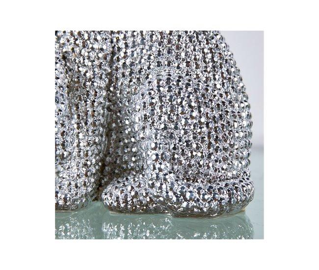 Conforama Pareja Presume De Casa Electroplatin20*21*12.5plateadoresina