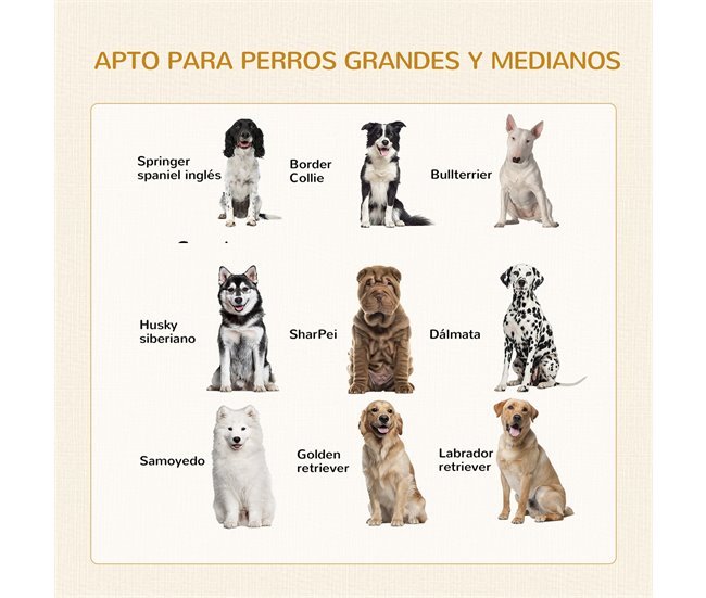 Conforama PawHut Jaula Para Perros Grandes Estilo Mueble Casa Para Perros 94x60x71 5 Cm Mesa Auxiliar Con 2 Puertas De Pestillo Cojín De Tela Oxford Y Rejillas De Acero Blanco