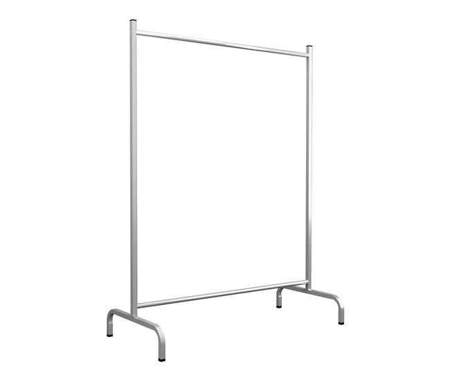 Conforama Perchero Burro Staffanstorp metal 137 x 104 x 48 cm plateado [en.casa]