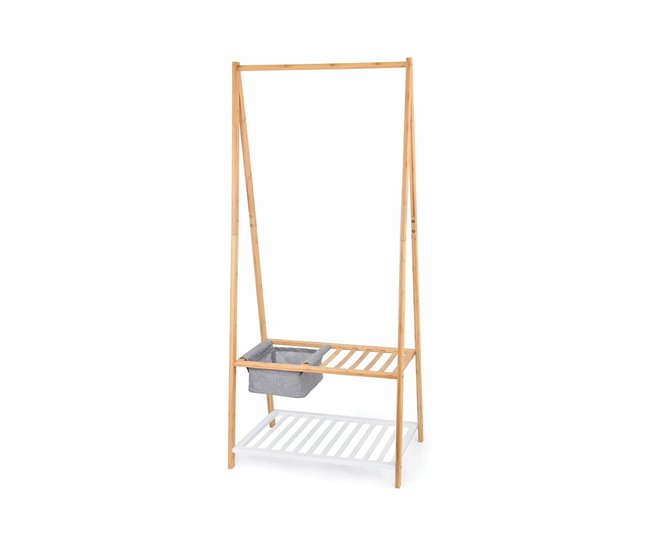 Conforama Perchero De Pie Domopak Living Zapatero Bambú 70 X 45 X 160 Cm