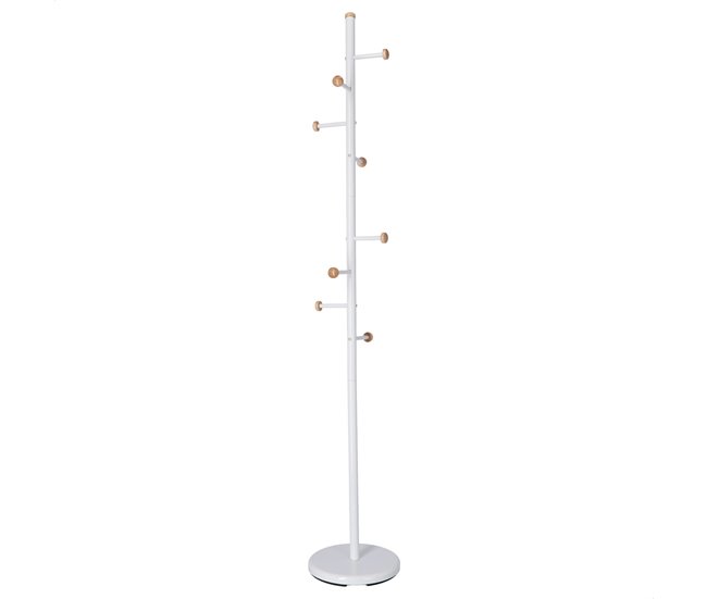 Conforama Perchero lis metálico con 6 perchas y 2 ganchos cada una 28 5x28 5x171 cm