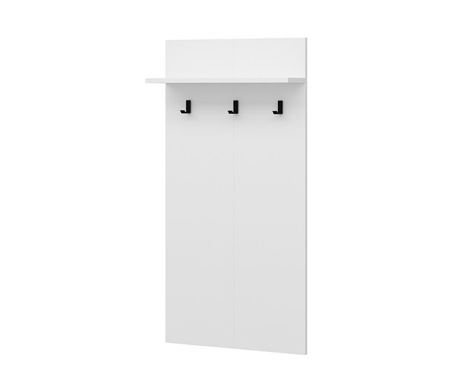 Conforama Perchero Panel Mural Farsø Con 3 Ganchos Aglomerado 118 X 60 X 16 Cm Blanco [en.casa]