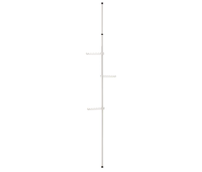 Conforama Perchero Telescópico Havneby 110 - 305 X 30 Cm Ajustable Metal/Plástico Blanco [en.casa]