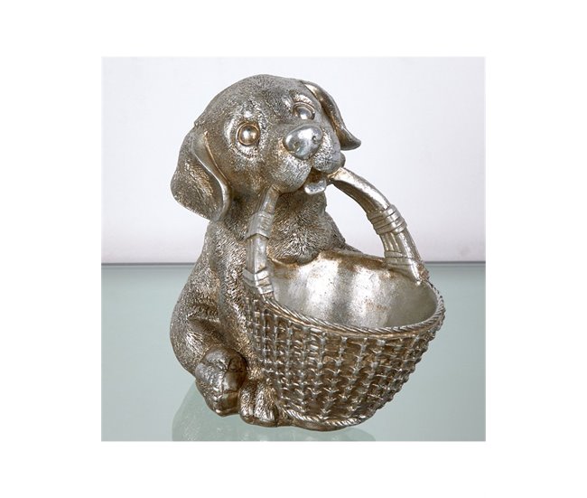 Conforama Perro Presume De Casa Boca20*19*13doradoresina