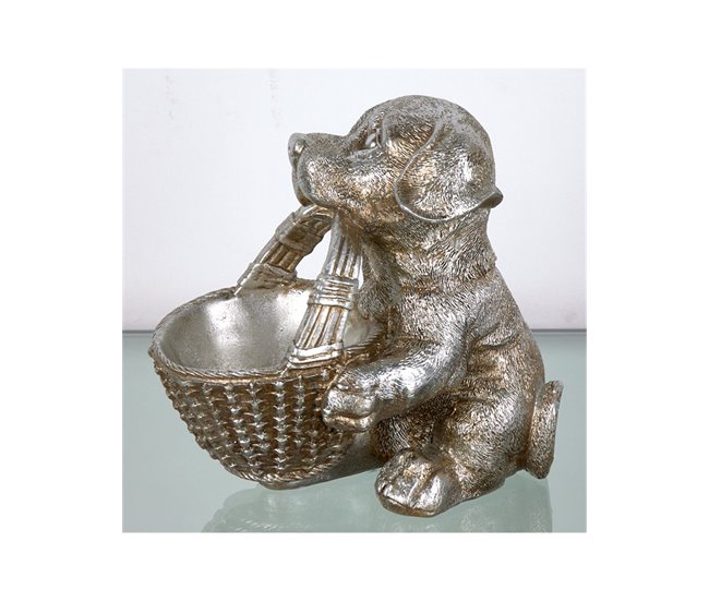 Conforama Perro Presume De Casa Boca20*19*13doradoresina