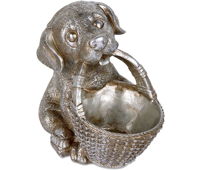 Conforama Perro Presume De Casa Boca20*19*13doradoresina