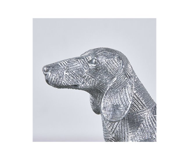 Conforama Perro Presume De Casa Lineas25*15*8plata Brillanteresina